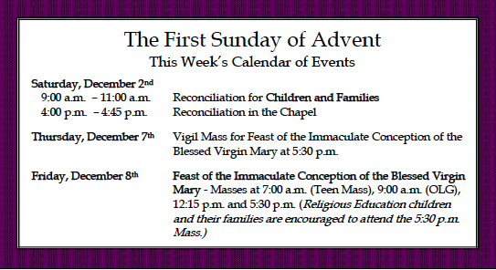 1st Sunday Advent