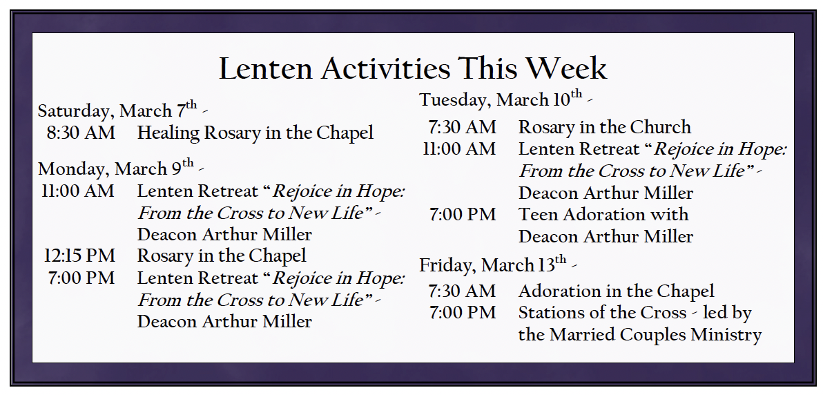 Lent 3-7-26o
