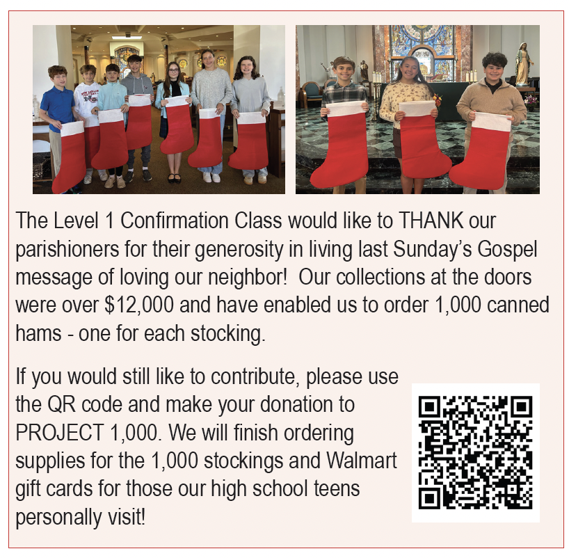 Project 1000 Thank you